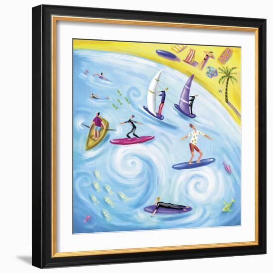 Surf's Up-Jo Parry-Framed Giclee Print