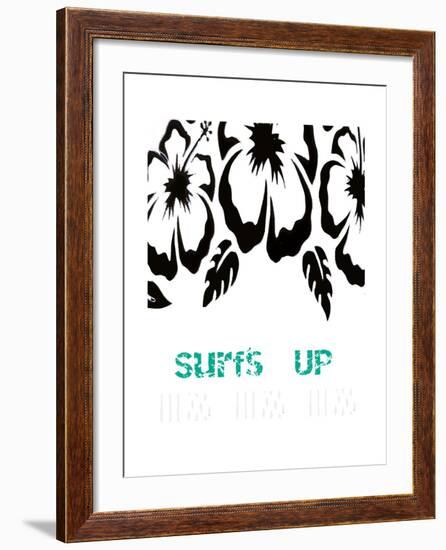 SURF'S  UP-Ricki Mountain-Framed Art Print