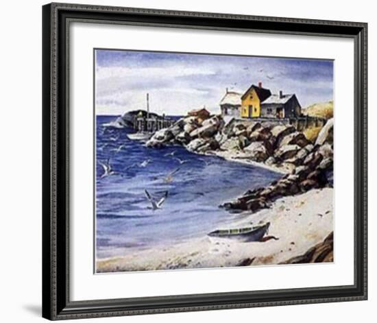 Surf Sand and Rocks-Henry Gasser-Framed Art Print