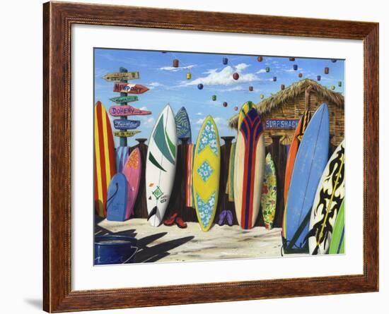 Surf Shack-Scott Westmoreland-Framed Art Print