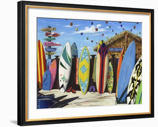 Surf Shack-Scott Westmoreland-Framed Art Print