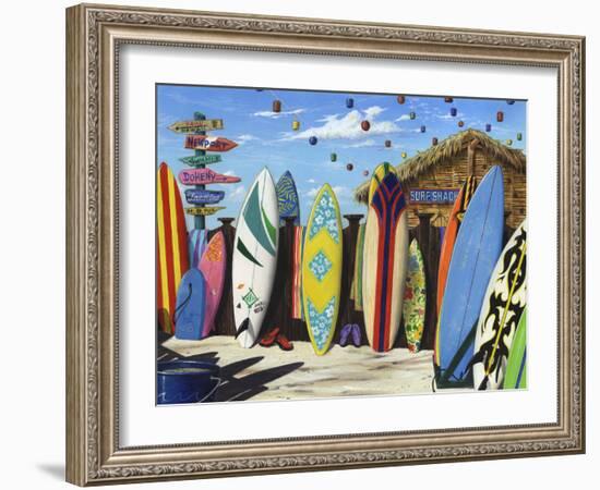 Surf Shack-Scott Westmoreland-Framed Art Print