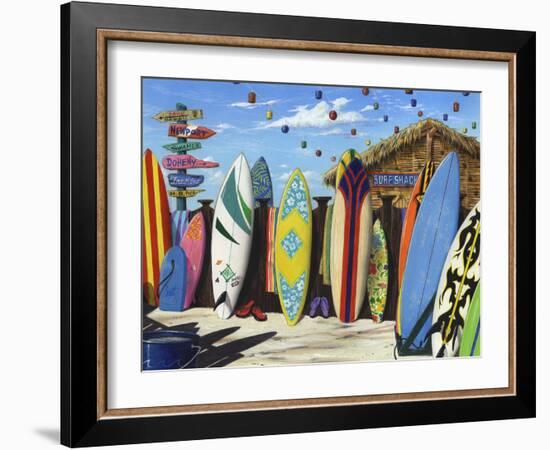 Surf Shack-Scott Westmoreland-Framed Art Print