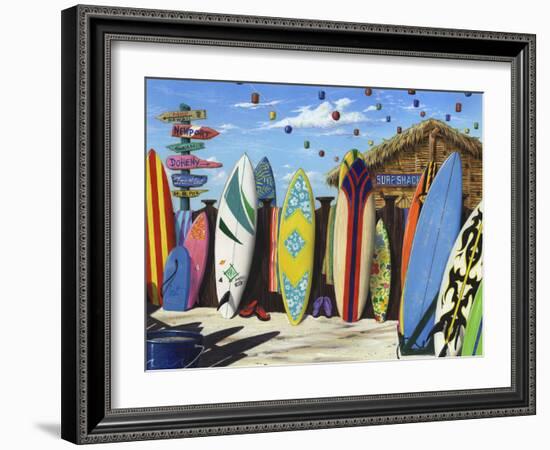 Surf Shack-Scott Westmoreland-Framed Art Print