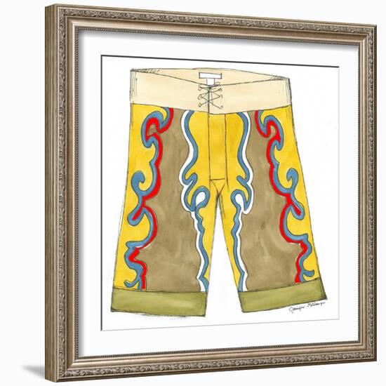 Surf Shorts (CI) III-Jennifer Goldberger-Framed Art Print