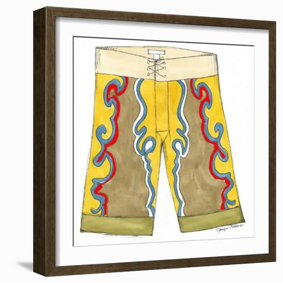 Surf Shorts (CI) III-Jennifer Goldberger-Framed Art Print