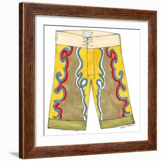 Surf Shorts (CI) III-Jennifer Goldberger-Framed Art Print