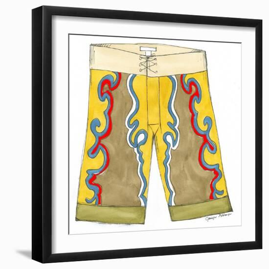 Surf Shorts (CI) III-Jennifer Goldberger-Framed Art Print