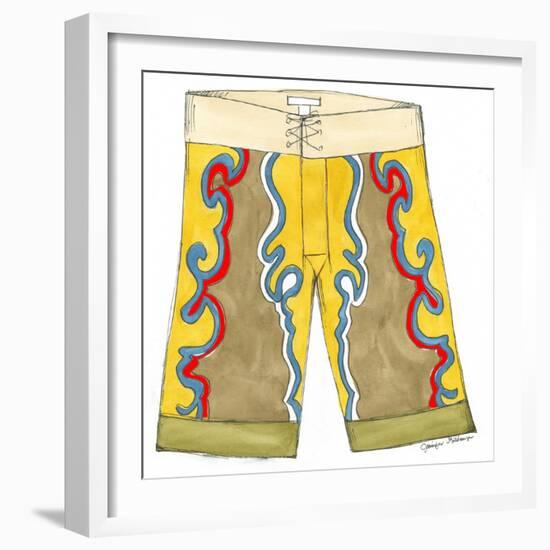 Surf Shorts (CI) III-Jennifer Goldberger-Framed Art Print