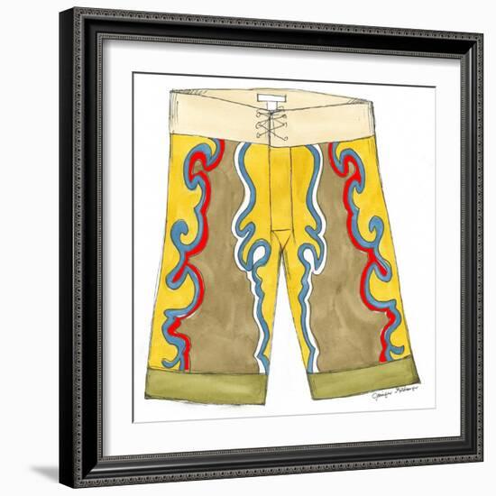 Surf Shorts (CI) III-Jennifer Goldberger-Framed Art Print