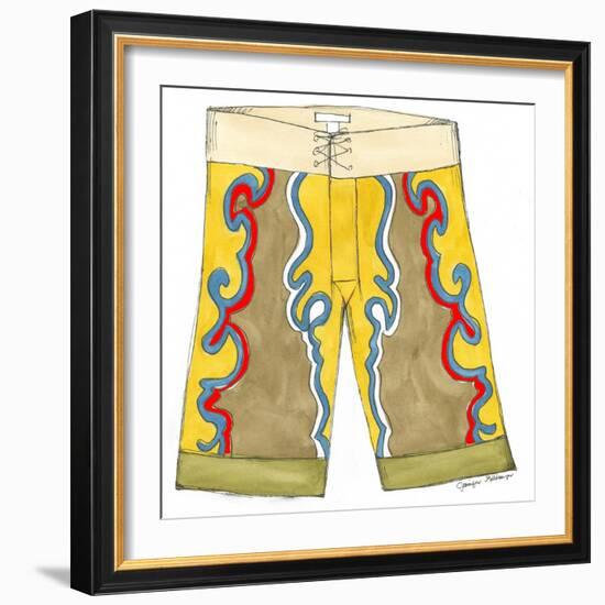 Surf Shorts (CI) III-Jennifer Goldberger-Framed Art Print