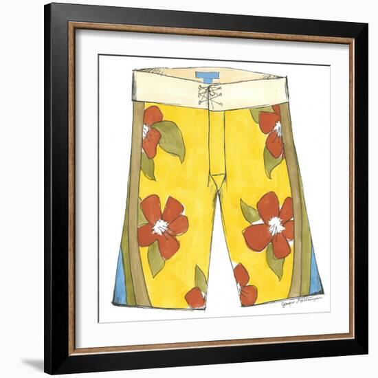 Surf Shorts (CI) IV-Jennifer Goldberger-Framed Art Print