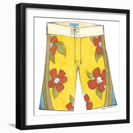 Surf Shorts (CI) IV-Jennifer Goldberger-Framed Art Print