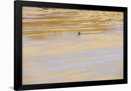 Surf Stroll-Ella Lancaster-Framed Giclee Print