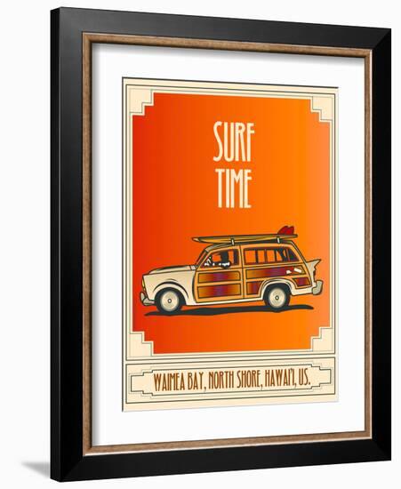 Surf Time-Diego Patino-Framed Art Print