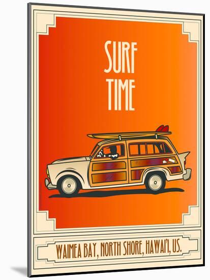 Surf Time-Diego Patino-Mounted Art Print