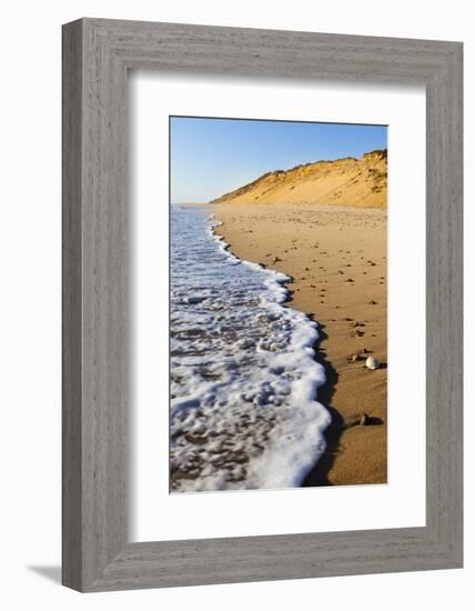 Surf Washing Up on Marconi Beach in the Cape Cod National Seashore. Wellfleet, Massachusetts-Jerry and Marcy Monkman-Framed Photographic Print