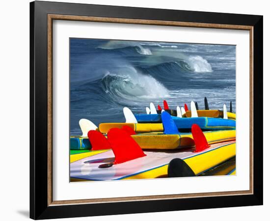 Surf-luiz rocha-Framed Photographic Print