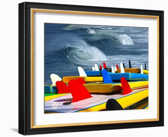 Surf-luiz rocha-Framed Photographic Print