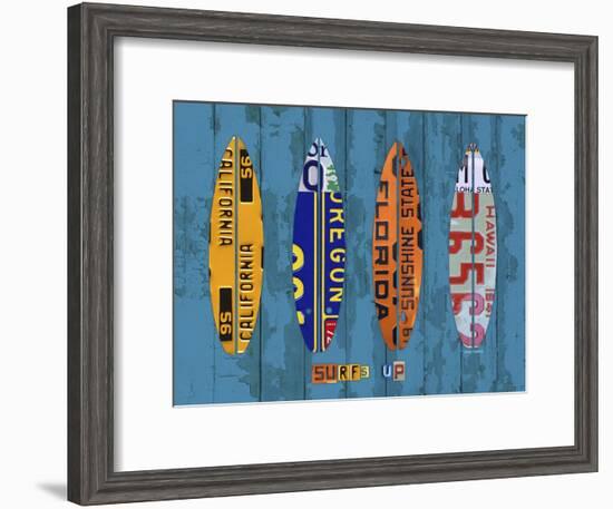 Surf-Design Turnpike-Framed Giclee Print