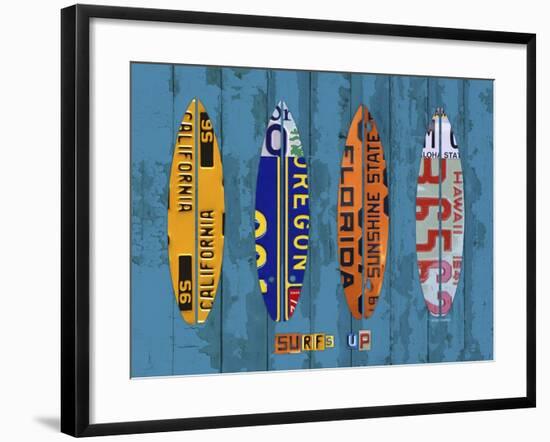 Surf-Design Turnpike-Framed Giclee Print