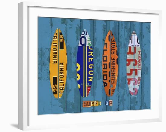 Surf-Design Turnpike-Framed Giclee Print