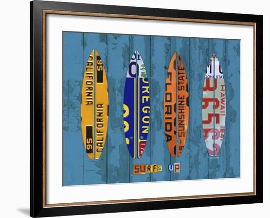 Surf-Design Turnpike-Framed Giclee Print