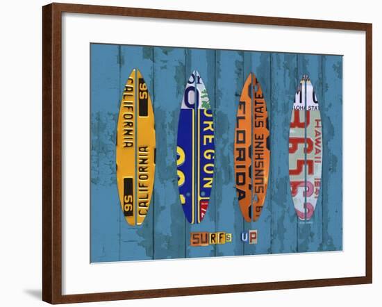 Surf-Design Turnpike-Framed Giclee Print