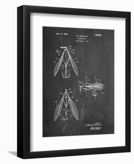 Surface Fishing Lure Patent-Cole Borders-Framed Art Print