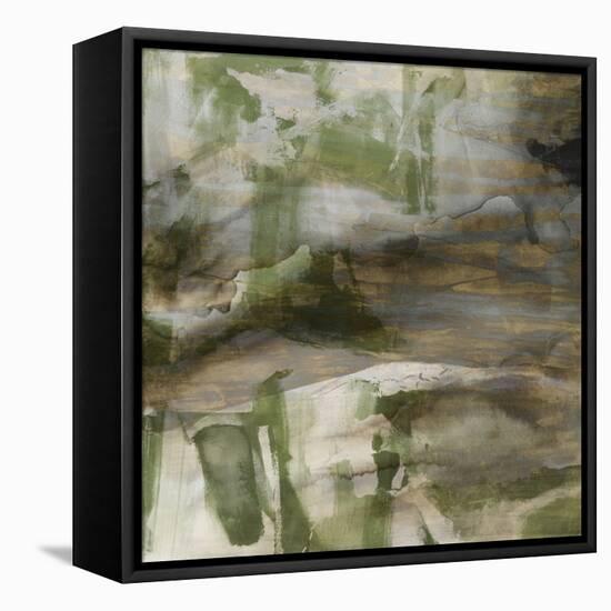 Surface in Green II-Sisa Jasper-Framed Stretched Canvas