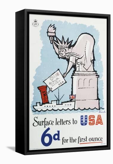 Surface Letters to Usa 6D for the First Oz-Maxim Shamir-Framed Stretched Canvas
