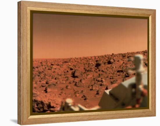 Surface of Mars from Viking 2, with Part of Spacecraft Visible-null-Framed Premier Image Canvas