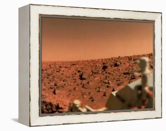 Surface of Mars from Viking 2, with Part of Spacecraft Visible-null-Framed Premier Image Canvas
