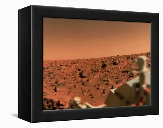 Surface of Mars from Viking 2, with Part of Spacecraft Visible-null-Framed Premier Image Canvas