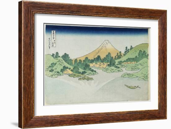 Surface of the Water at Misaka in Koshu Province, 1831-1834-Katsushika Hokusai-Framed Giclee Print