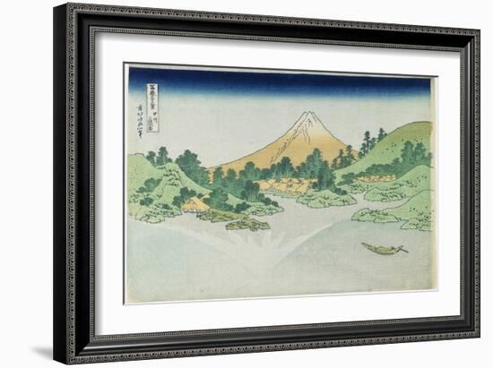 Surface of the Water at Misaka in Koshu Province, 1831-1834-Katsushika Hokusai-Framed Giclee Print