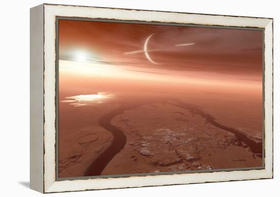 Surface of Titan-Detlev Van Ravenswaay-Framed Premier Image Canvas