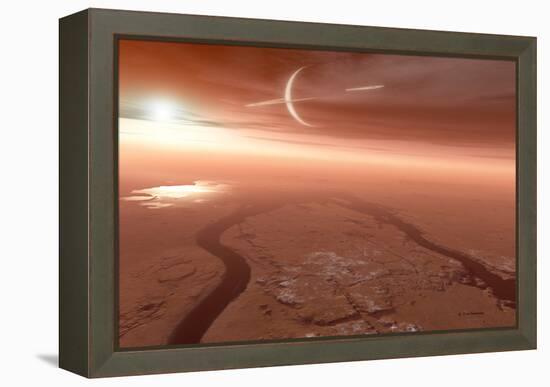 Surface of Titan-Detlev Van Ravenswaay-Framed Premier Image Canvas