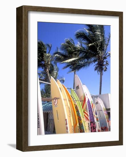 Surfboards, Grand Cul De Sac, St Bart's-Bill Bachmann-Framed Photographic Print