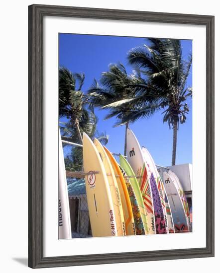 Surfboards, Grand Cul De Sac, St Bart's-Bill Bachmann-Framed Photographic Print