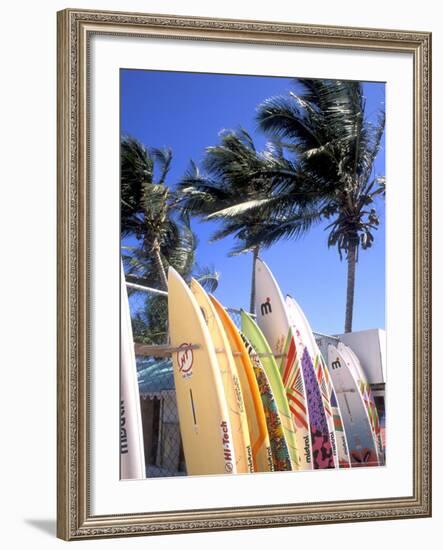 Surfboards, Grand Cul De Sac, St Bart's-Bill Bachmann-Framed Photographic Print