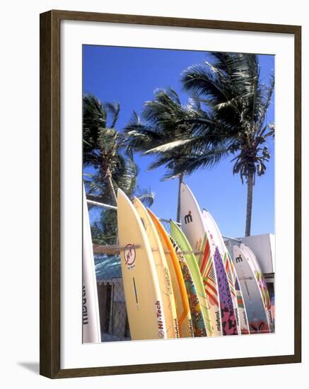Surfboards, Grand Cul De Sac, St Bart's-Bill Bachmann-Framed Photographic Print