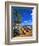 Surfboards on Waikiki Beach-George Oze-Framed Photographic Print