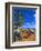 Surfboards on Waikiki Beach-George Oze-Framed Photographic Print