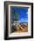 Surfboards on Waikiki Beach-George Oze-Framed Photographic Print