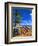 Surfboards on Waikiki Beach-George Oze-Framed Photographic Print