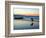 Surfer at Dusk, Gold Coast, Queensland, Australia-David Wall-Framed Photographic Print