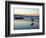 Surfer at Dusk, Gold Coast, Queensland, Australia-David Wall-Framed Photographic Print