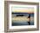 Surfer at Dusk, Gold Coast, Queensland, Australia-David Wall-Framed Photographic Print