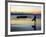 Surfer at Dusk, Gold Coast, Queensland, Australia-David Wall-Framed Photographic Print